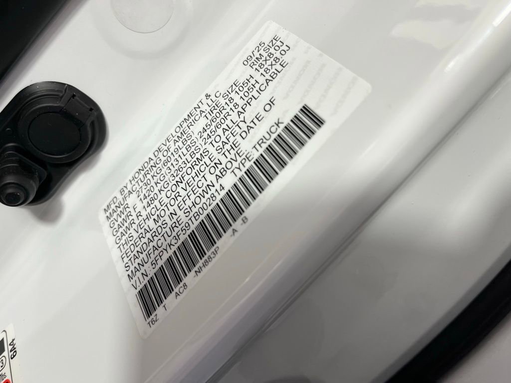 New 2026 Honda Ridgeline RTL image 22
