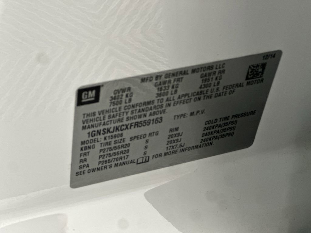 Used 2015 Chevrolet Suburban LT w/ Max Trailering Package AWD/4WD image 35