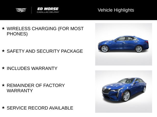 Used 2024 Cadillac CT4 Premium Luxury w/ Climate Package image 12