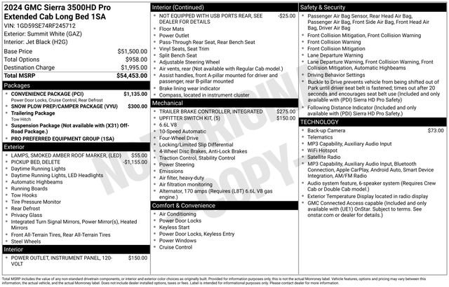 Used 2024 GMC Sierra 3500 Pro w/ Convenience Package AWD/4WD image 3