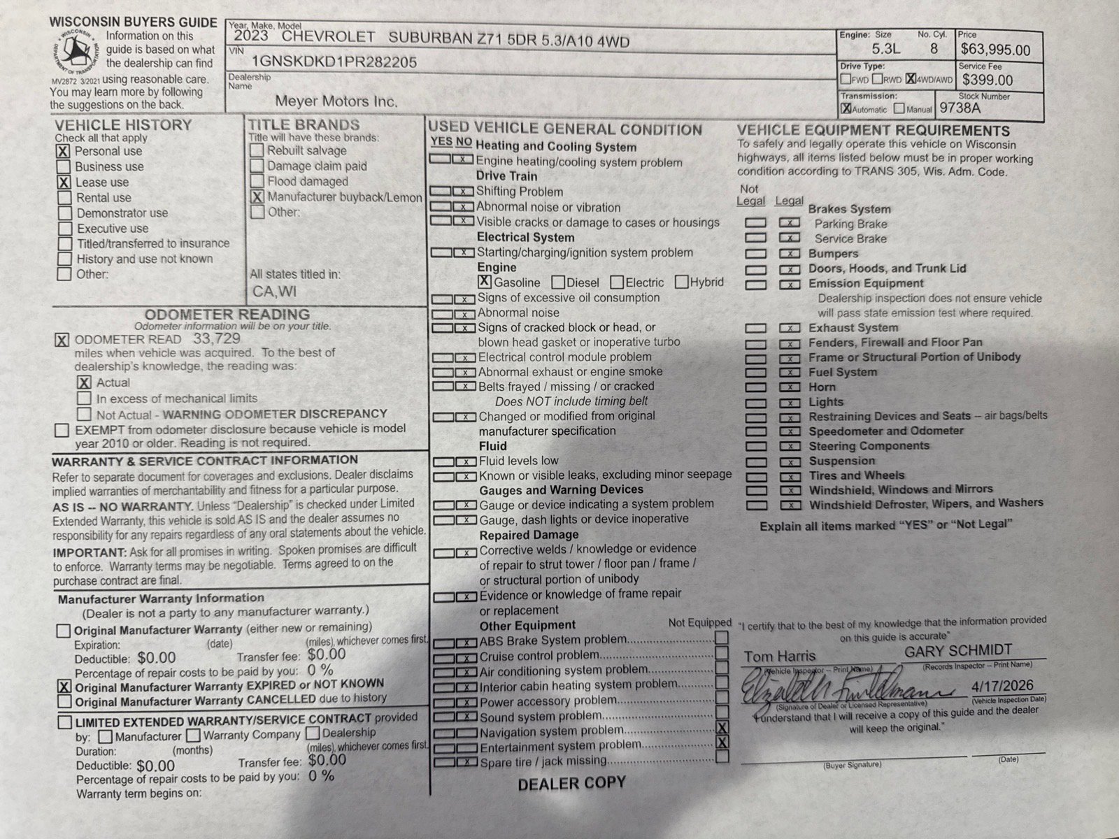 Used 2023 Chevrolet Suburban Z71 w/ Luxury Package AWD/4WD image 31