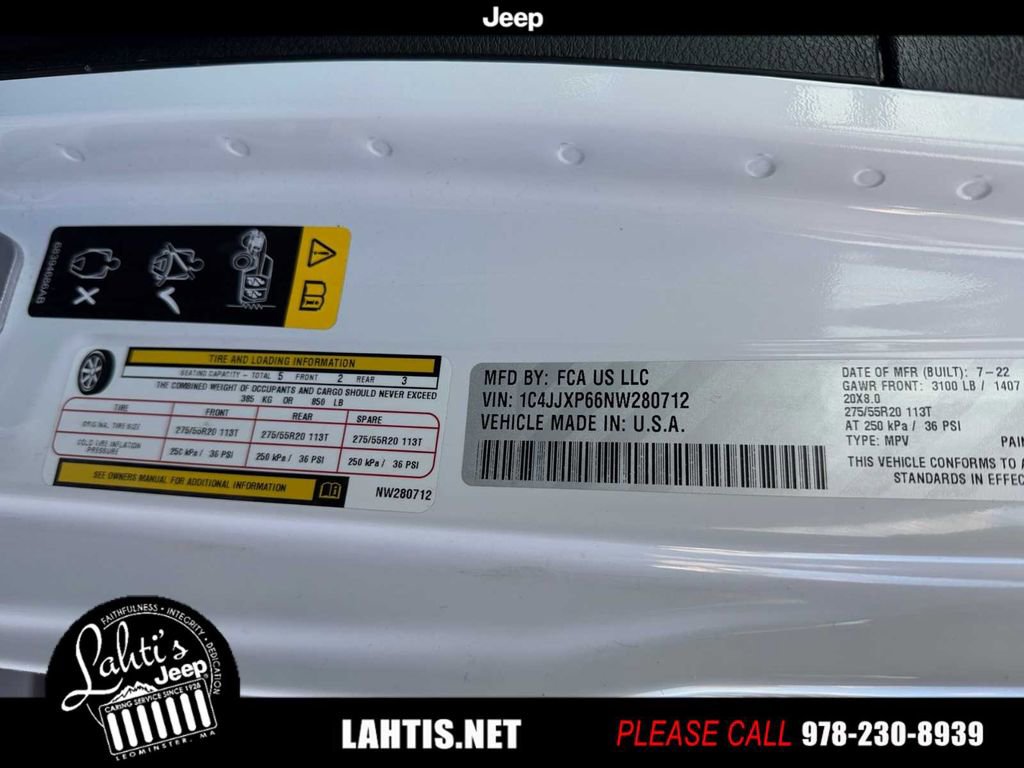 Certified 2022 Jeep Wrangler Unlimited Sahara w/ Cold Weather Group image 23