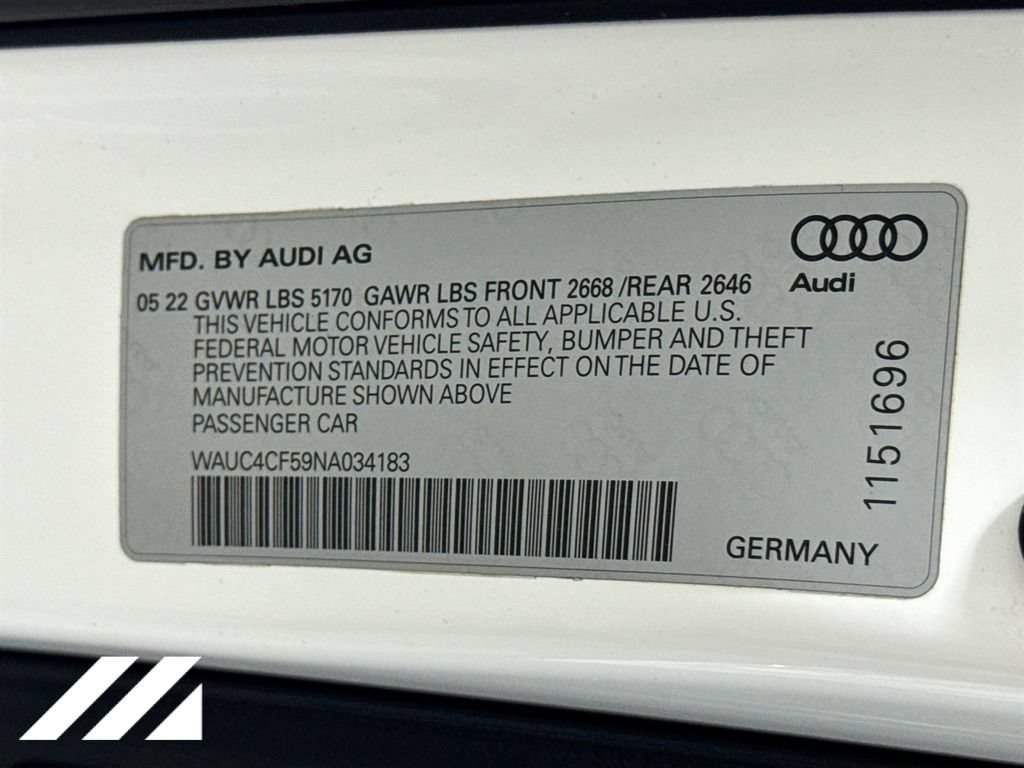 Used 2022 Audi S5 Premium Plus w/ Premium Plus Package AWD/4WD image 44