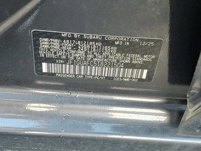 New 2026 Subaru Impreza 2.0i Sport image 17