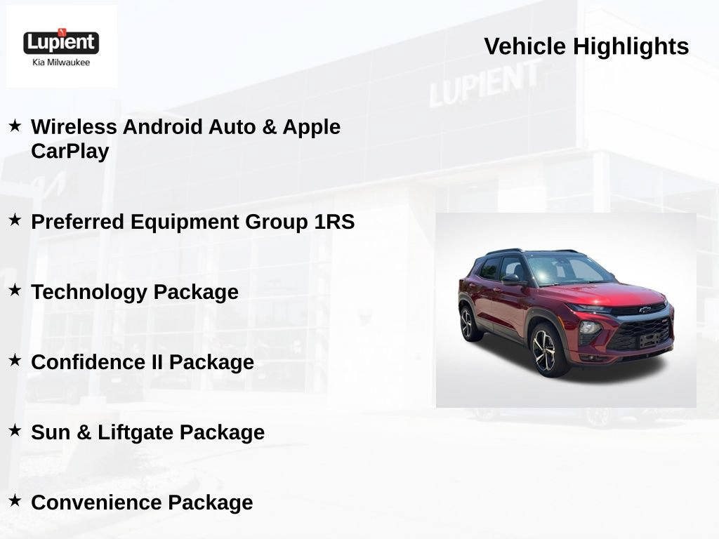 Used 2022 Chevrolet TrailBlazer RS w/ Sun and Liftgate Package FWD image 5