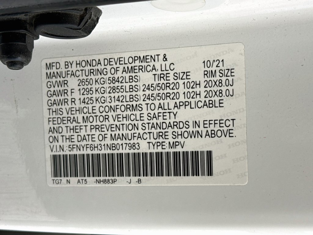Used 2022 Honda Pilot Sport image 35