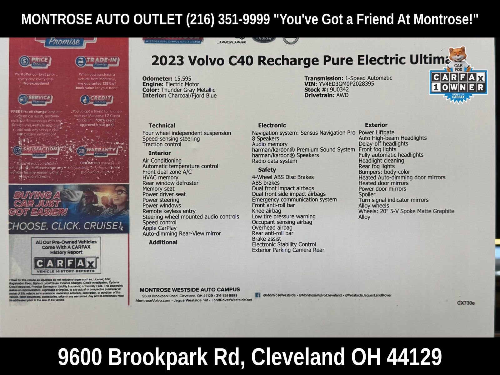 Used 2023 Volvo C40 P8 Recharge Ultimate image 65