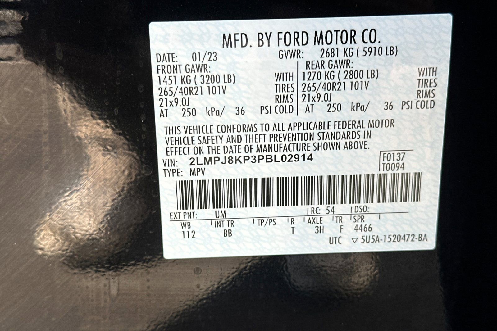 Used 2023 Lincoln Nautilus Reserve w/ Equipment Group 202A image 32