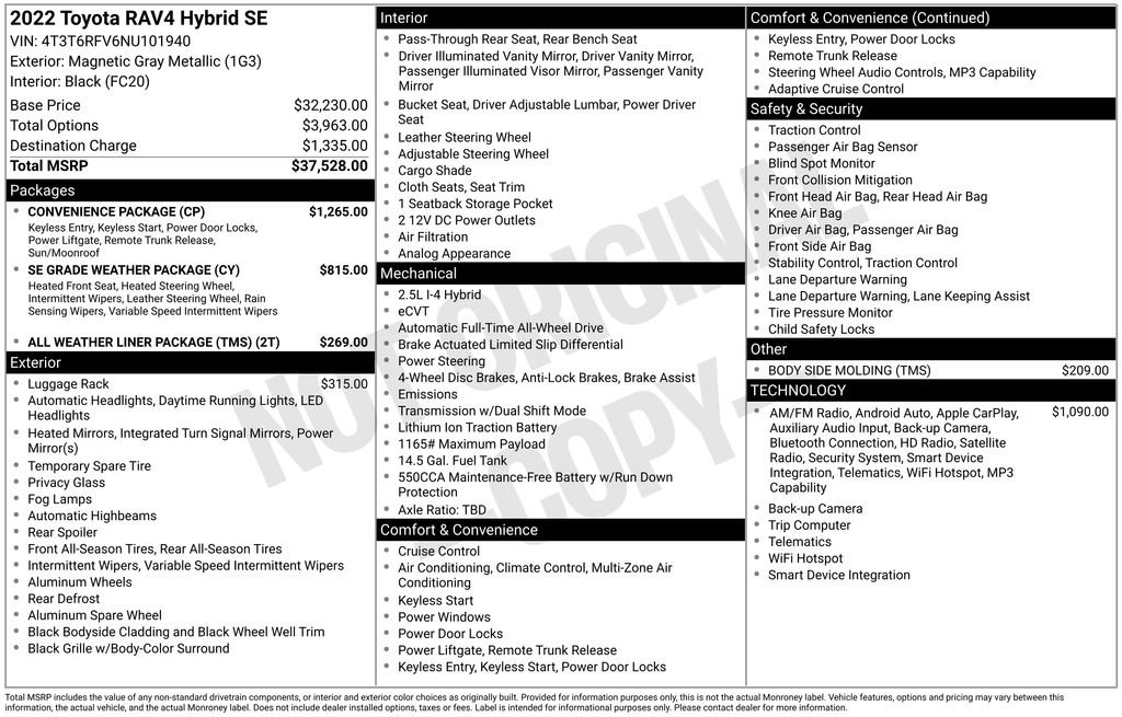 Used 2022 Toyota RAV4 SE w/ Convenience Package AWD/4WD image 15