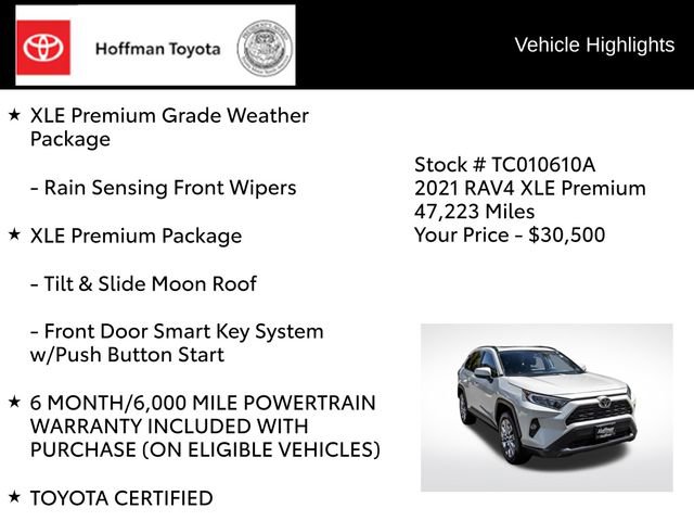 Used 2021 Toyota RAV4 XLE Premium AWD/4WD image 16