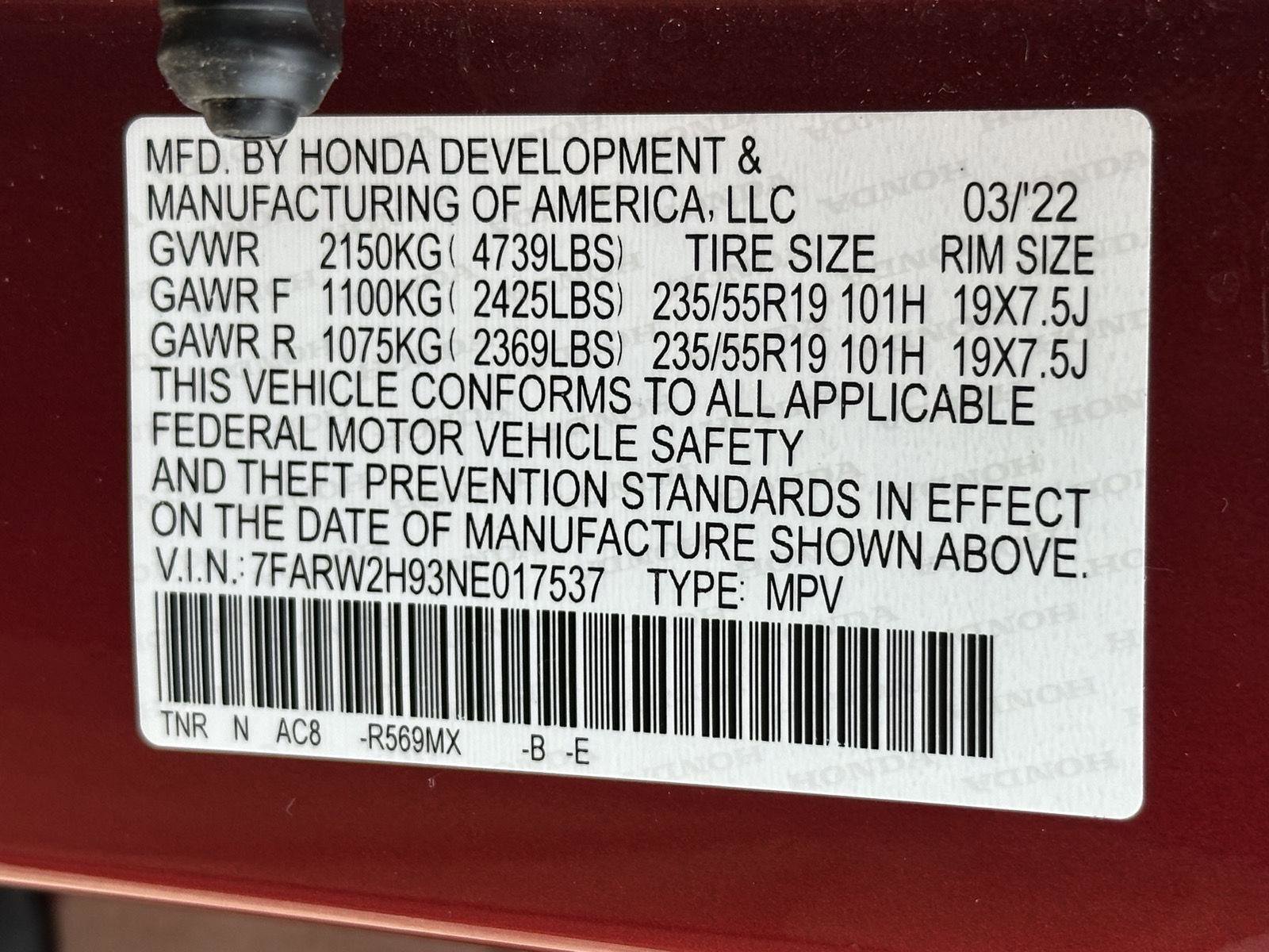 Used 2022 Honda CR-V Touring image 15