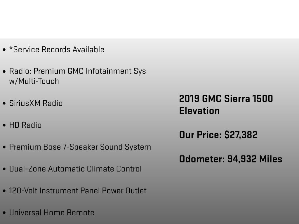 Used 2019 GMC Sierra 1500 Elevation AWD/4WD image 25
