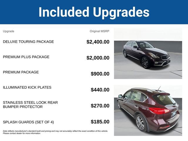 Used 2017 INFINITI QX50 AWD w/ Deluxe Touring Package image 5