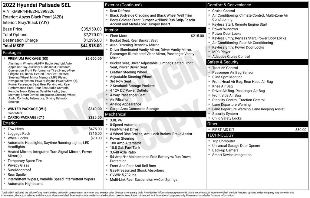 Used 2022 Hyundai Palisade SEL w/ Premium Package image 53