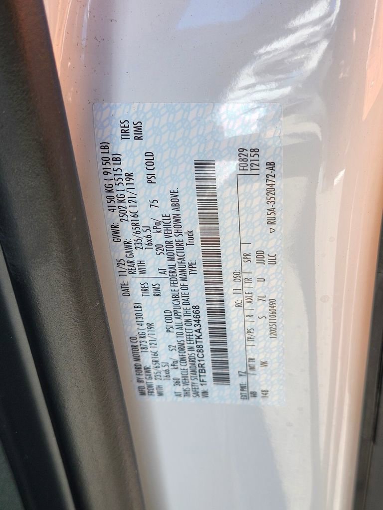 New 2026 Ford Transit 250 148 Medium Roof w/ Load Area Protection Package image 30