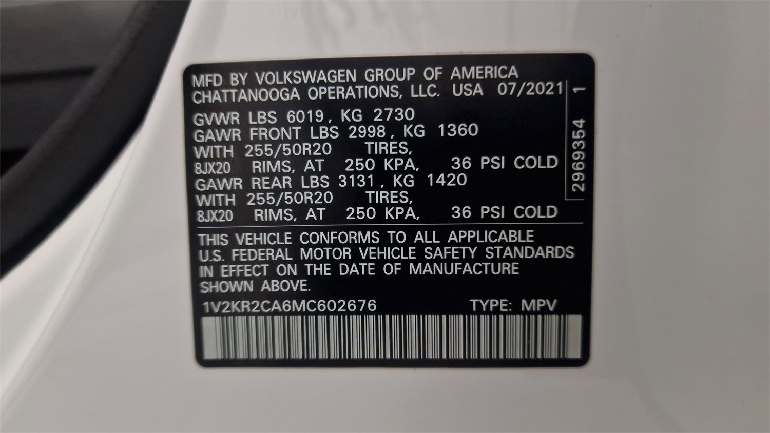 Used 2021 Volkswagen Atlas SE w/ Panoramic Sunroof Package image 11