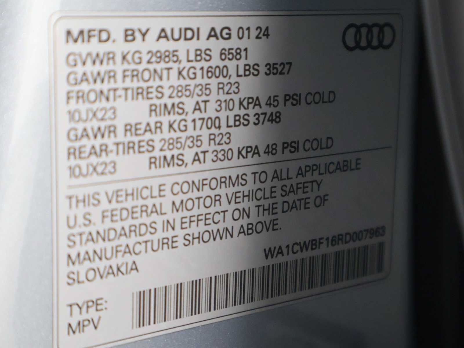 Used 2024 Audi SQ8 Prestige AWD/4WD image 42