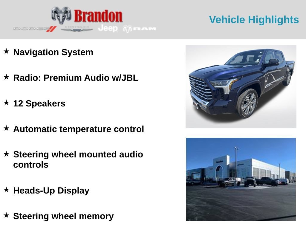 Used 2024 Toyota Tundra Capstone AWD/4WD image 5