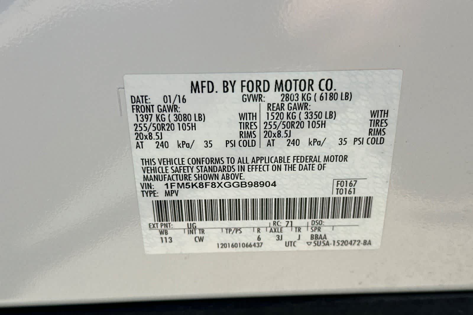 Used 2016 Ford Explorer Limited AWD/4WD image 38