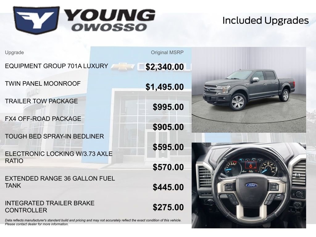 Used 2020 Ford F150 Platinum w/ Equipment Group 701A Luxury image 4