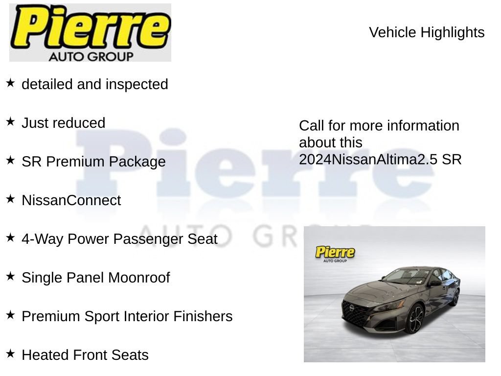 Used 2024 Nissan Altima 2.5 SR FWD image 7