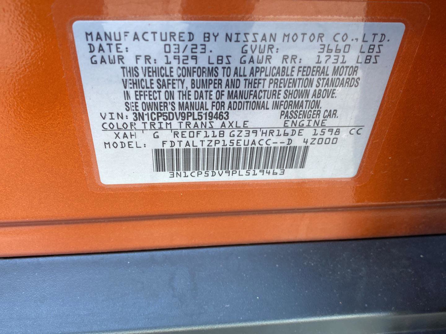 Certified 2023 Nissan Kicks SR w/ SR Premium Package FWD image 16