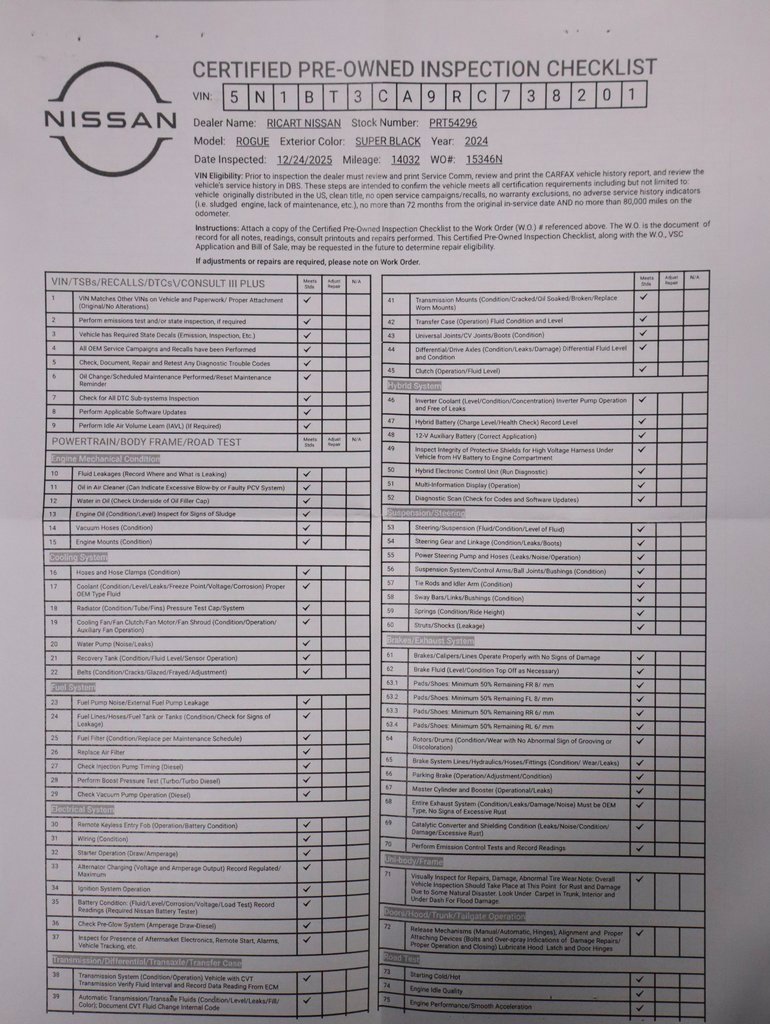 Certified 2024 Nissan Rogue SL w/ SL Premium Package image 7