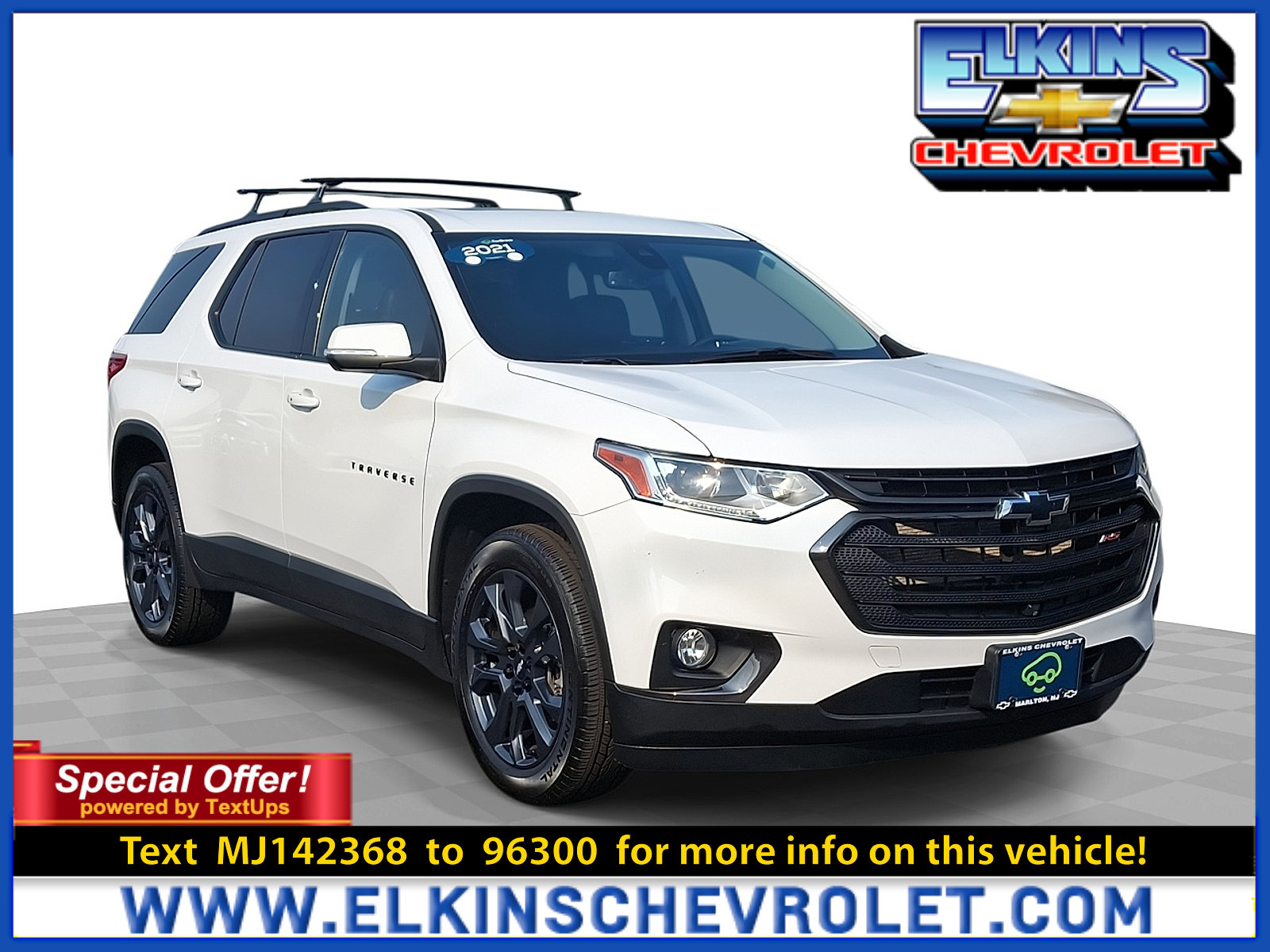 Certified 2021 Chevrolet Traverse RS w/ LPO, Floor Liner Package AWD/4WD image 1