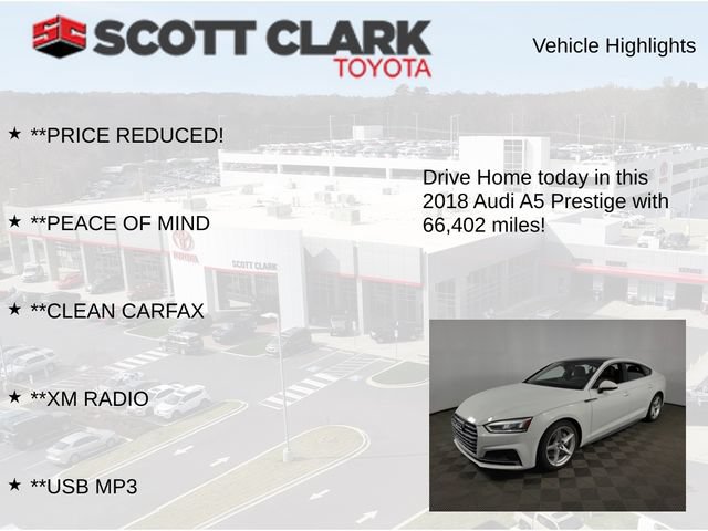 Used 2018 Audi A5 2.0T Prestige w/ Driver Assistance Package AWD/4WD image 8