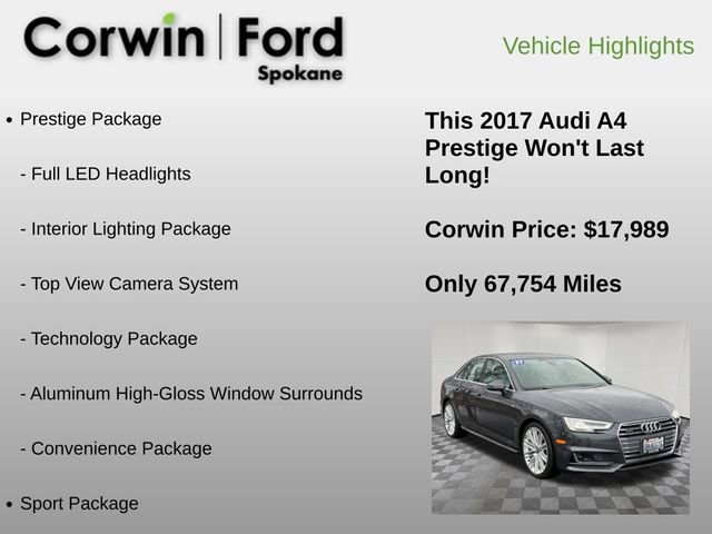 Used 2017 Audi A4 2.0T Prestige w/ Prestige Package image 24