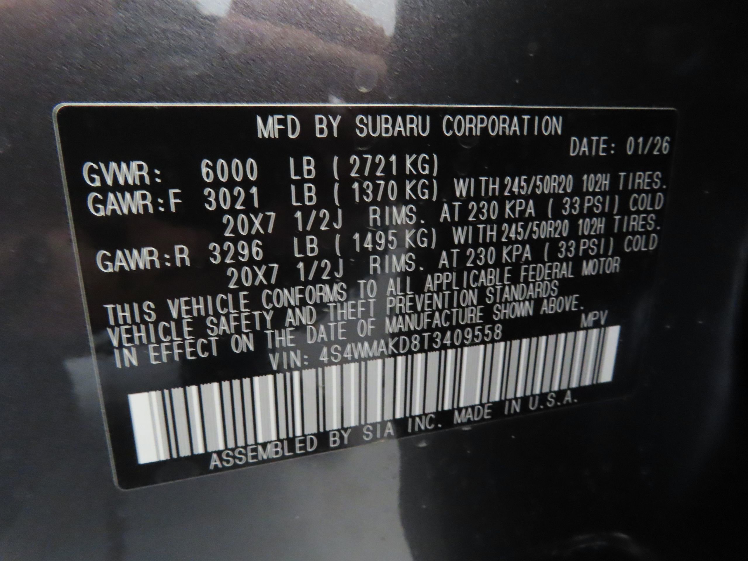 New 2026 Subaru Ascent Touring image 30