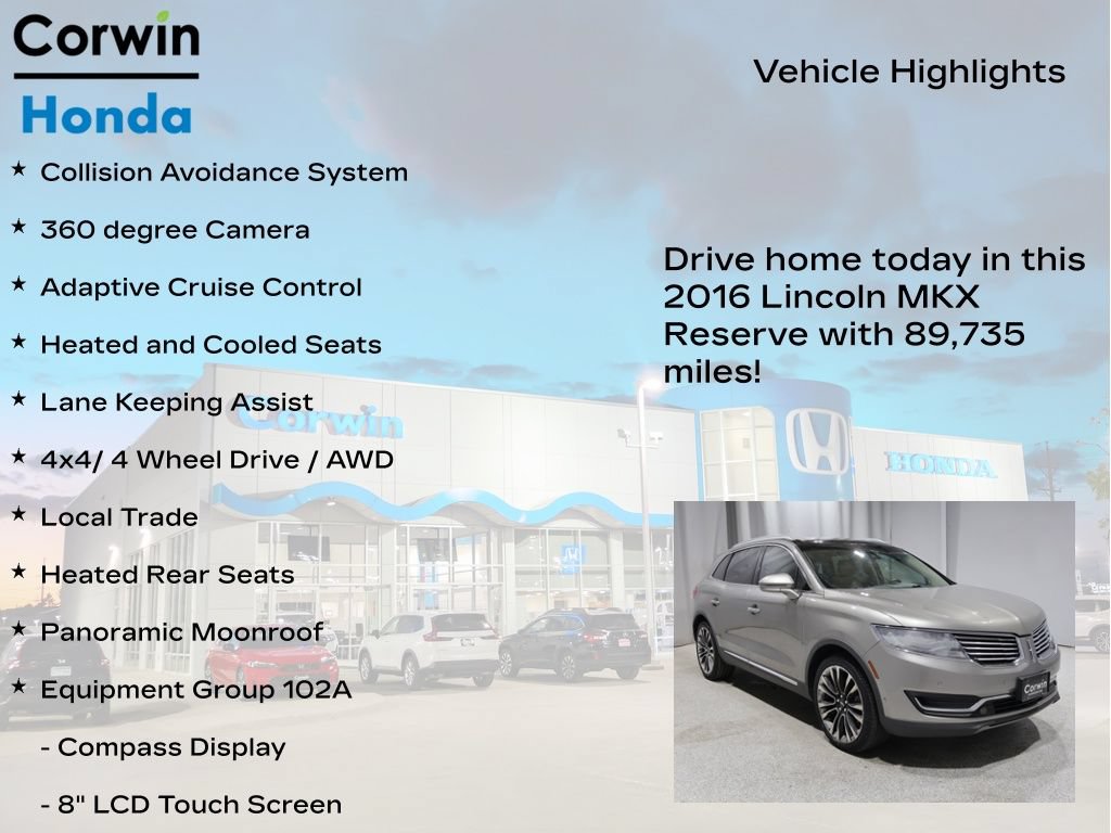 Used 2016 Lincoln MKX Reserve w/ Luxury Package AWD/4WD image 6