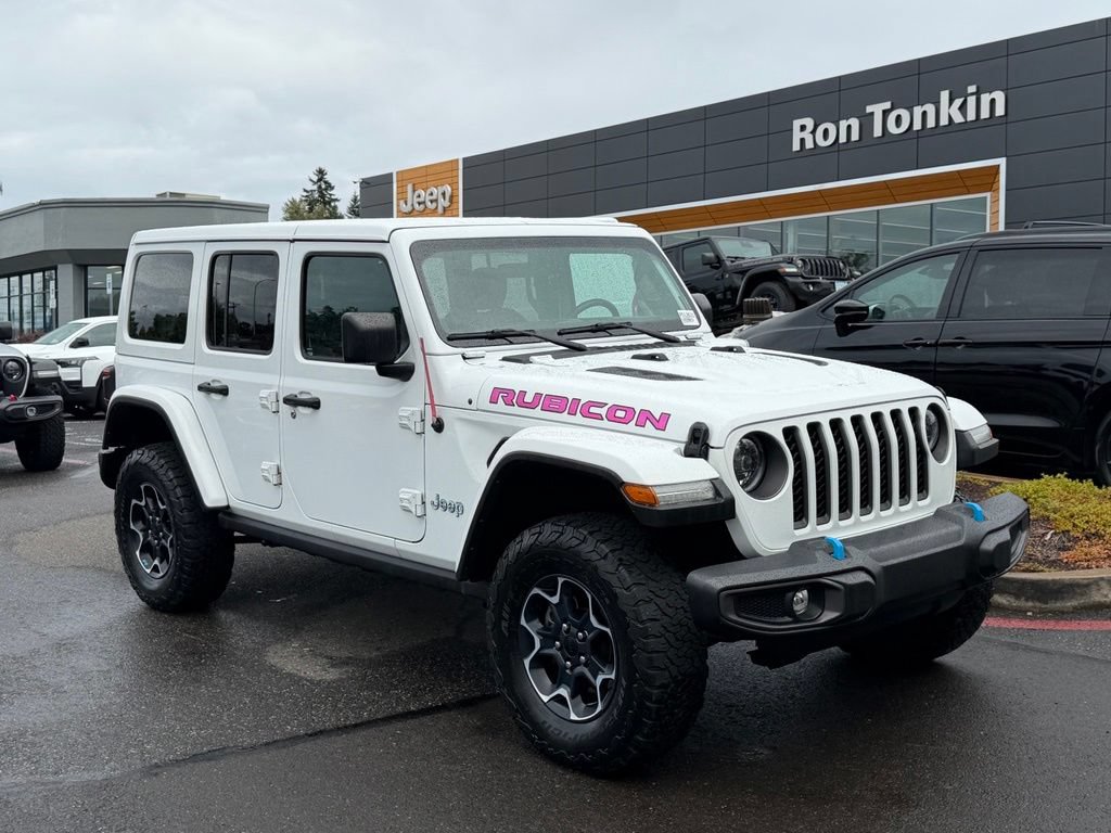 Used 2023 Jeep Wrangler Unlimited Rubicon 4xe w/ Cold Weather Group AWD/4WD image 2