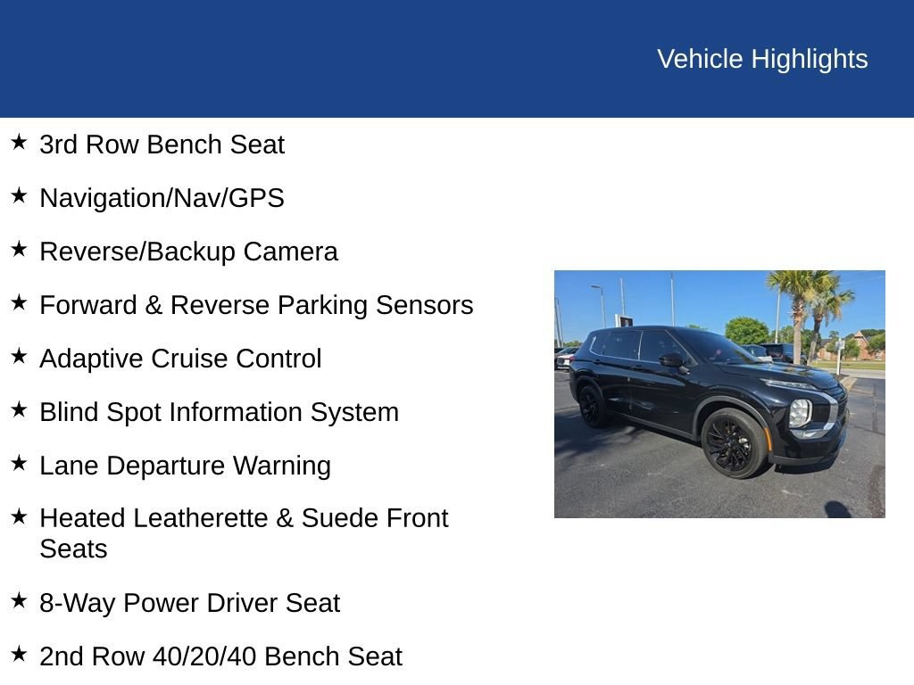 Used 2023 Mitsubishi Outlander SE Black Edition AWD/4WD image 15