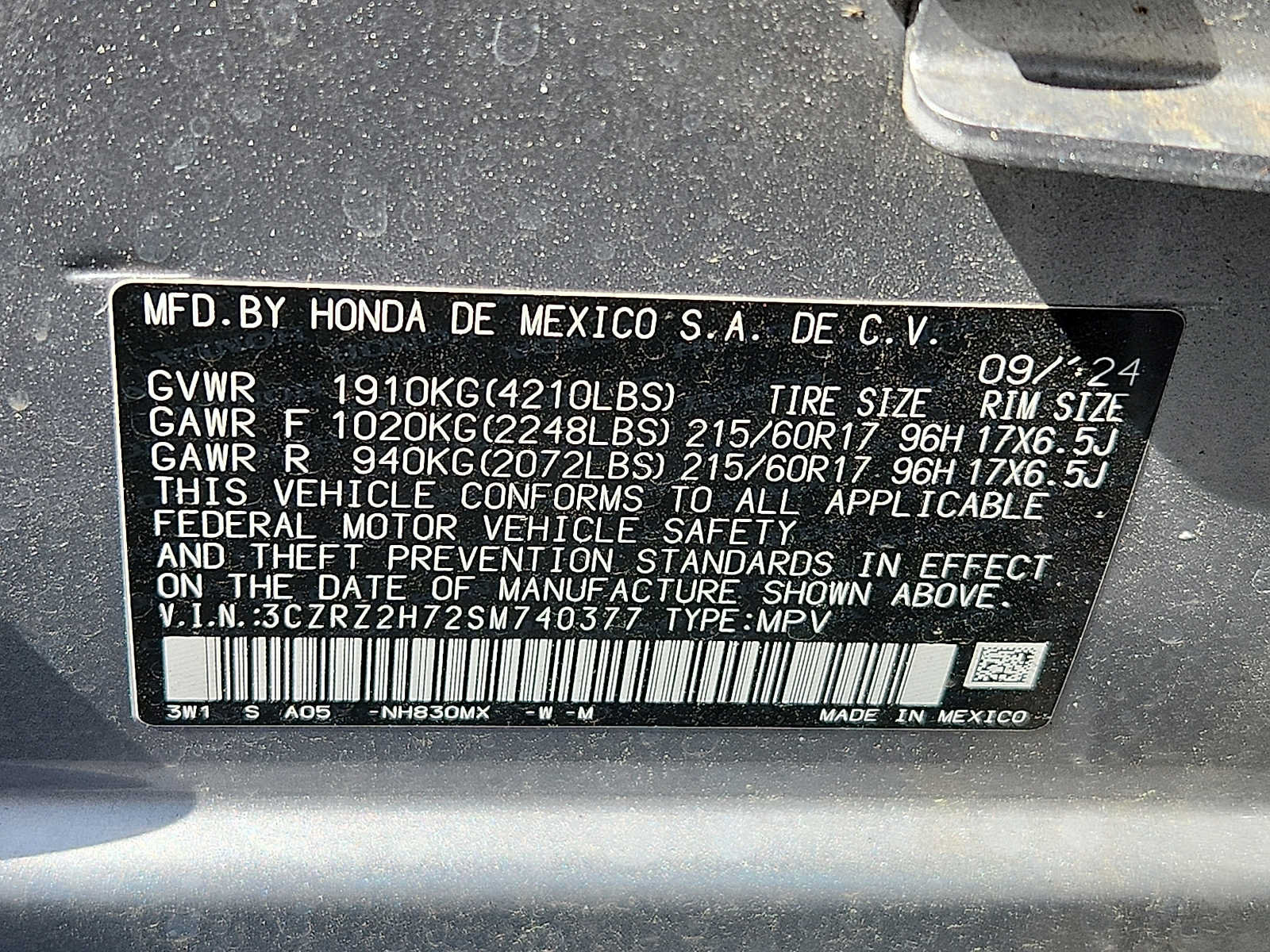 Used 2025 Honda HR-V EX-L image 27
