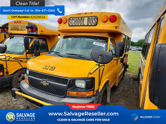 Used 2011 Chevrolet Express 3500 w/ School Bus Package RWD image 3