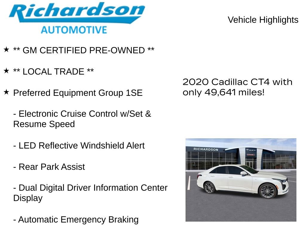 Used 2020 Cadillac CT4 Sport AWD/4WD image 11