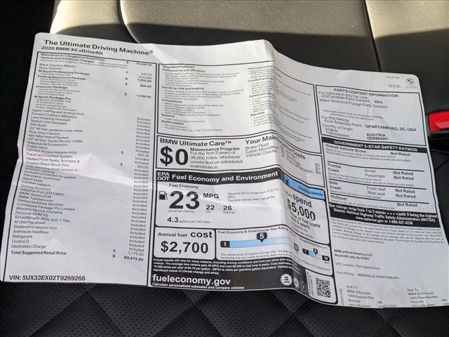 New 2026 BMW X6 xDrive40i w/ Premium Package image 19