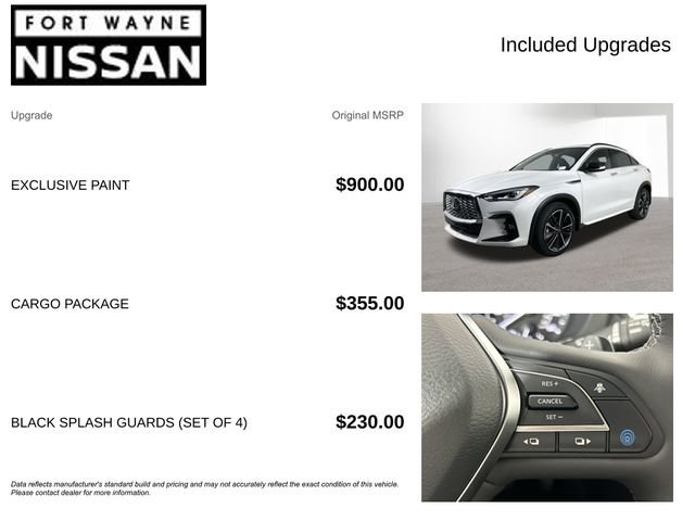 Used 2025 INFINITI QX55 Luxe w/ Cargo Package image 4