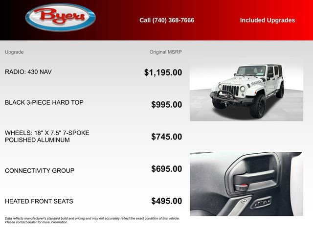 Used 2017 Jeep Wrangler Unlimited Sahara w/ Connectivity Group image 5