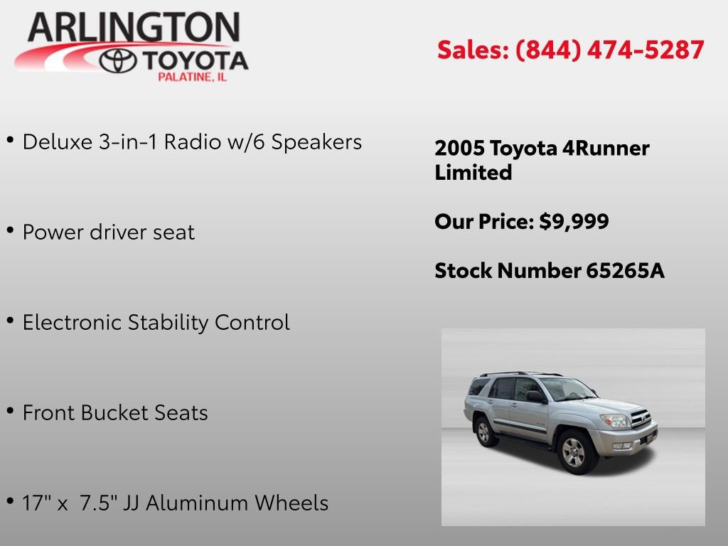 Used 2005 Toyota 4Runner Limited AWD/4WD image 2