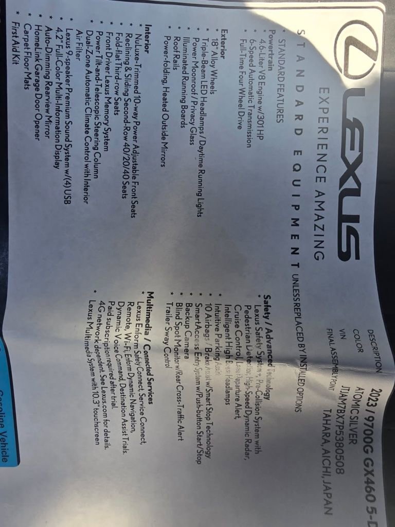 Used 2023 Lexus GX 460 Premium w/ Premium Package image 15