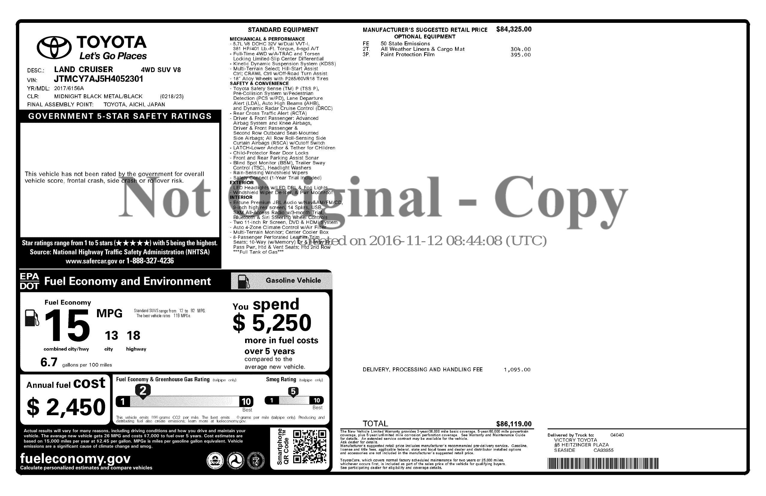 Used 2017 Toyota Land Cruiser image 2