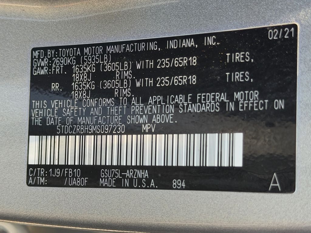 Used 2021 Toyota Highlander L AWD/4WD image 36