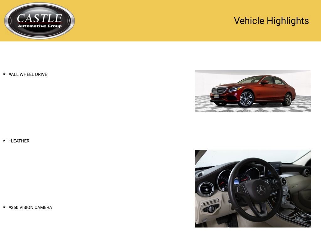 Used 2016 Mercedes-Benz C 300 4MATIC Sedan image 3