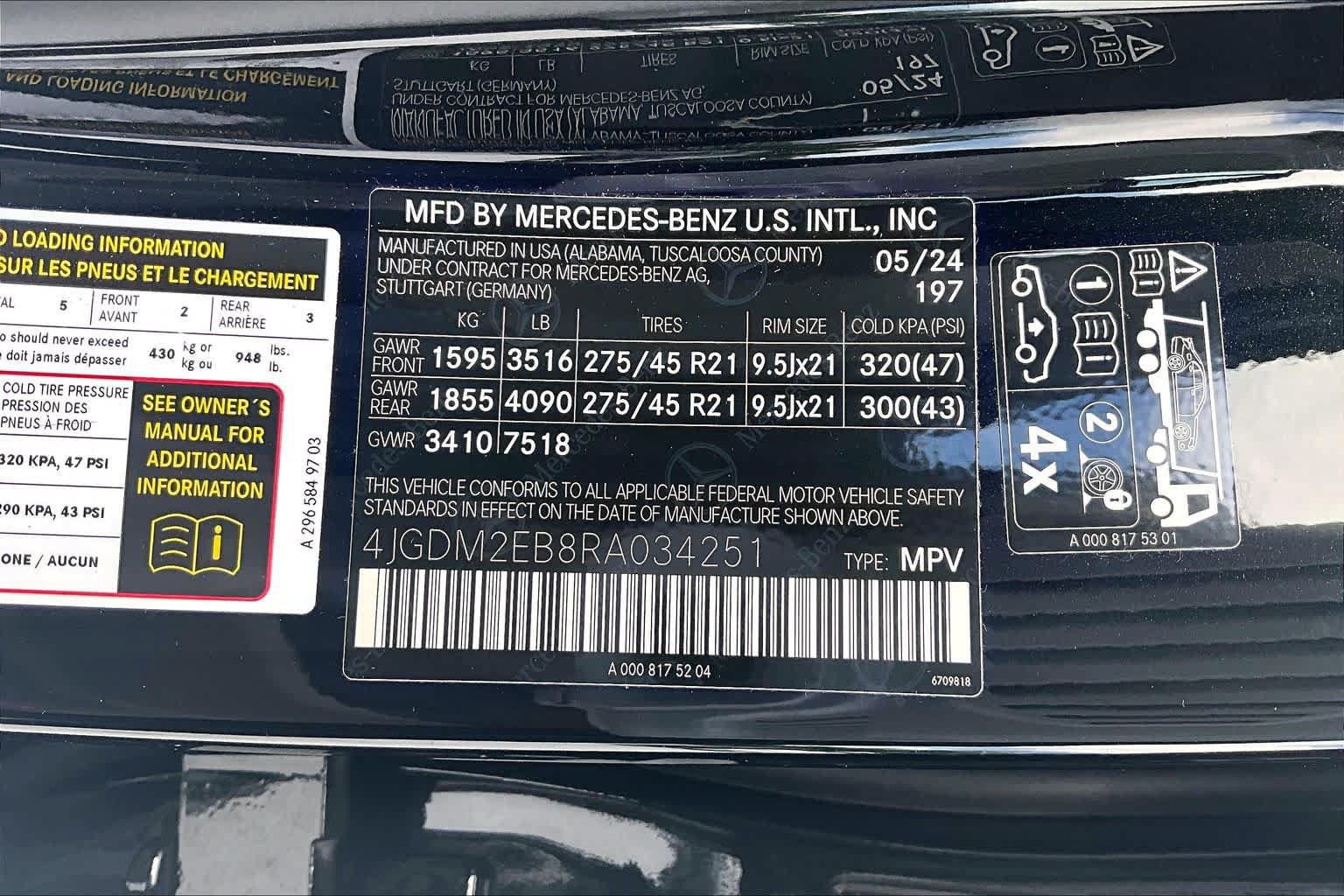 Used 2024 Mercedes-Benz EQS 450+ 4MATIC SUV image 31
