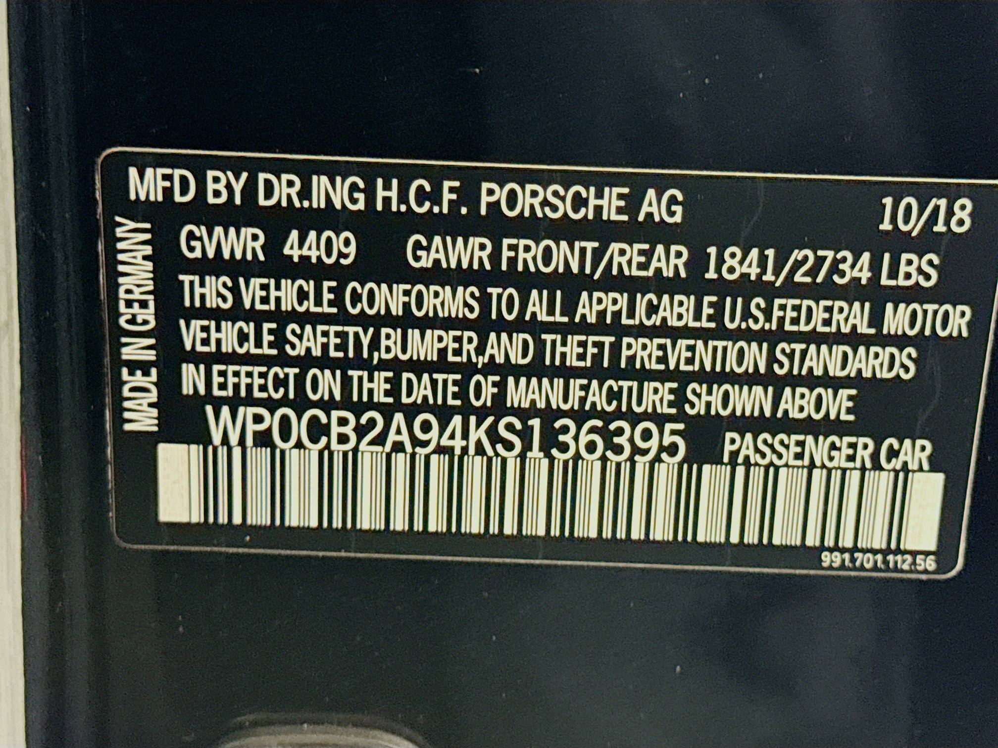 Certified 2019 Porsche 911 Carrera 4 GTS image 30