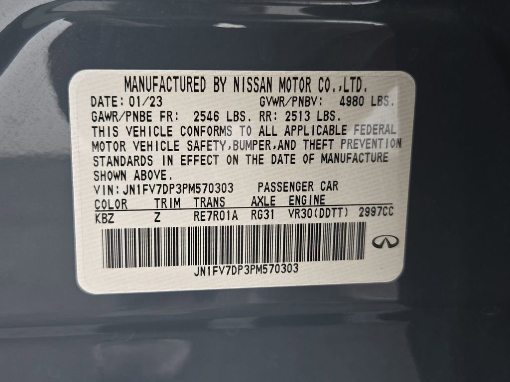 Used 2023 INFINITI Q50 Red Sport 400 RWD image 41