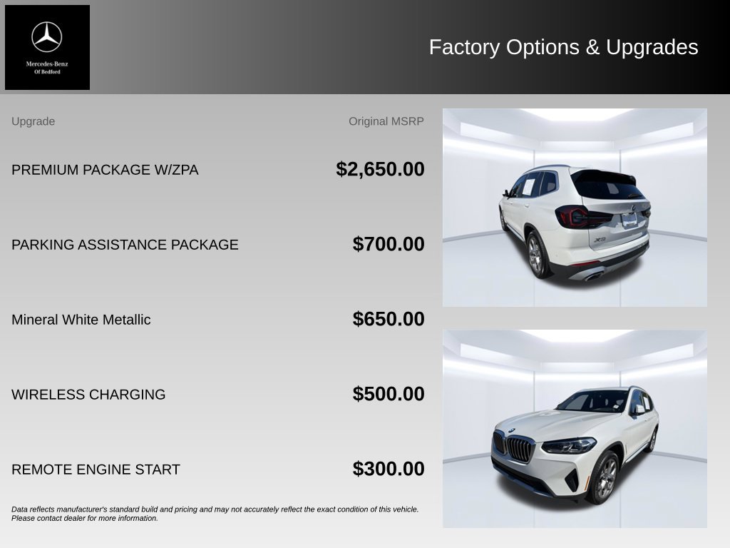 Used 2023 BMW X3 xDrive30i w/ Premium Package w/ZPA AWD/4WD image 5