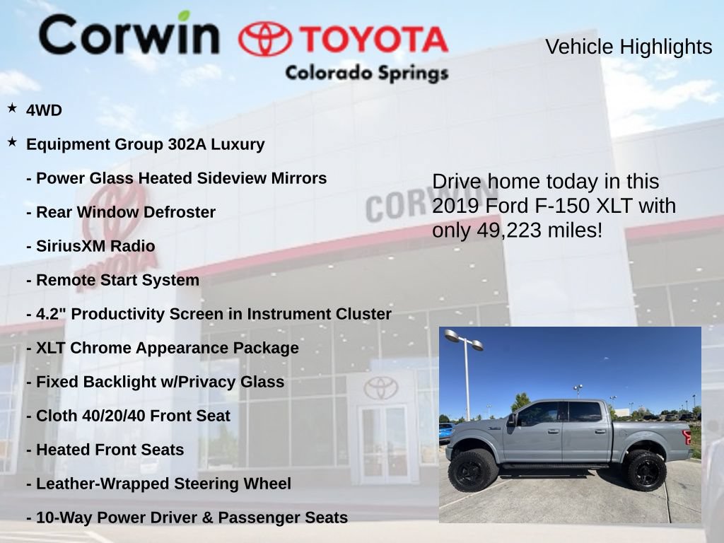 Used 2019 Ford F150 XLT w/ Equipment Group 302A Luxury AWD/4WD image 7